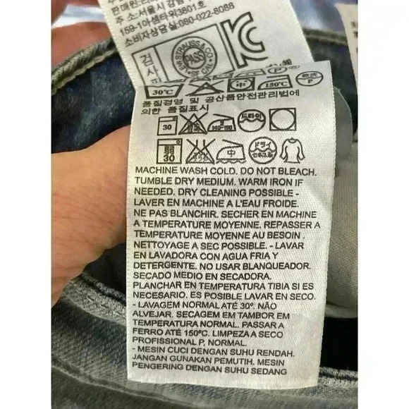 Levis Jeans Womens Size 4/27 Bold Curve Modern Rise Straight Stretch Blue Denim - Picture 7 of 7